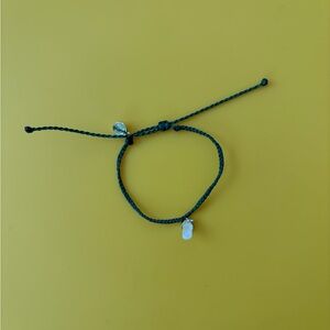 Pura Vida Green Bracelet with Crystal